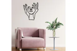 Hand Face Veggdekor