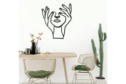 Hand Face Veggdekor