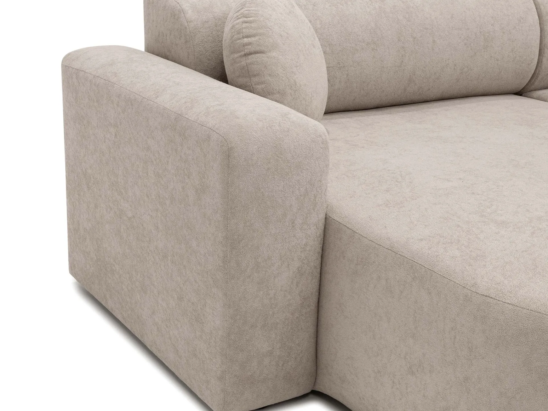 Sovesofaer-Hanish Sovesofa med dobbel sjeselong 5-seter Hvit