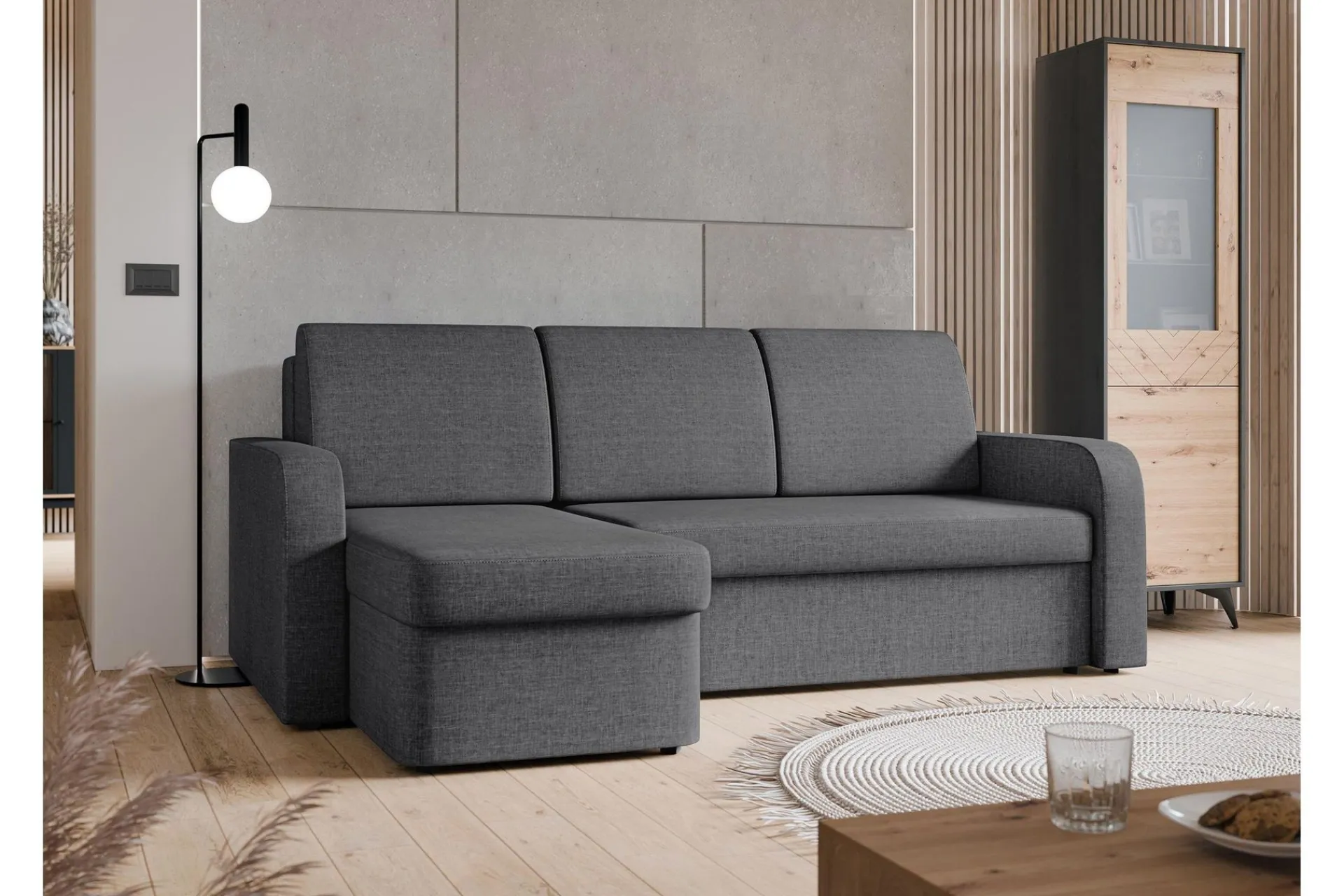 Sovesofaer-Hardev Sovesofa med Sjeselong 3-seter Grey