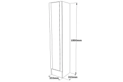 Hardyng Hallmöbelset 34x90 cm Dobbel Høyre