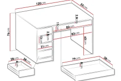 Harland Sminkebord 120 cm