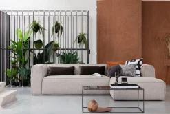 WOOOD Sofa Med Sjeselong-Harlow Divan sofa Ljusgrå