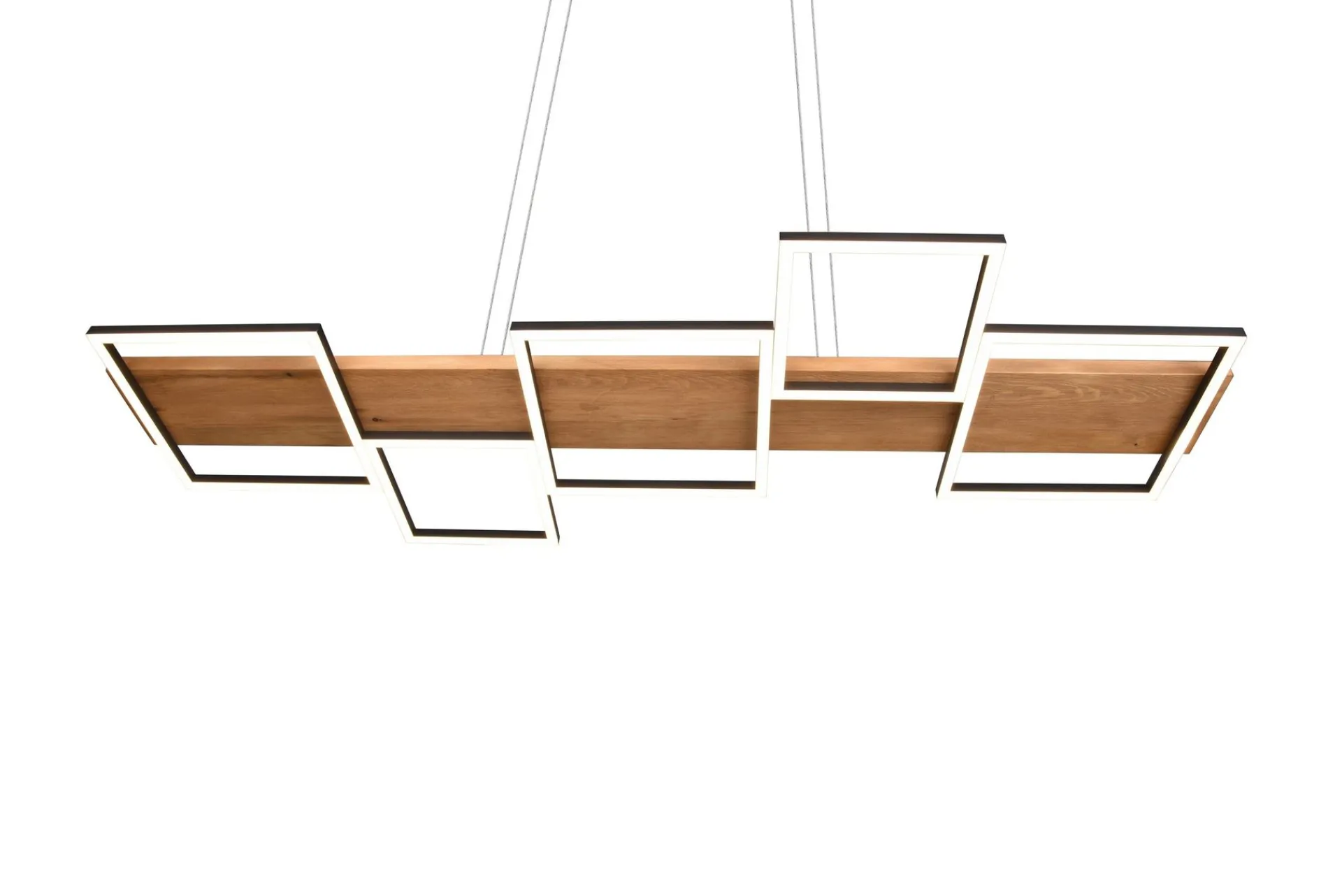 Trio Lighting Kjøkkenlampe|Taklampe-Harper LED-Pendellampe Mattsvart/Tre
