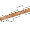 Trio Lighting Taklampe|Kjøkkenlampe-Harper LED-Taklampe 115 cm Mattsvart/Tre