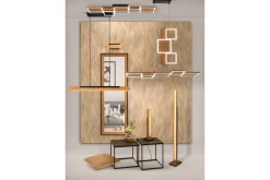 Trio Lighting Taklampe|Kjøkkenlampe-Harper LED-Taklampe 65 cm Mattsvart/Tre