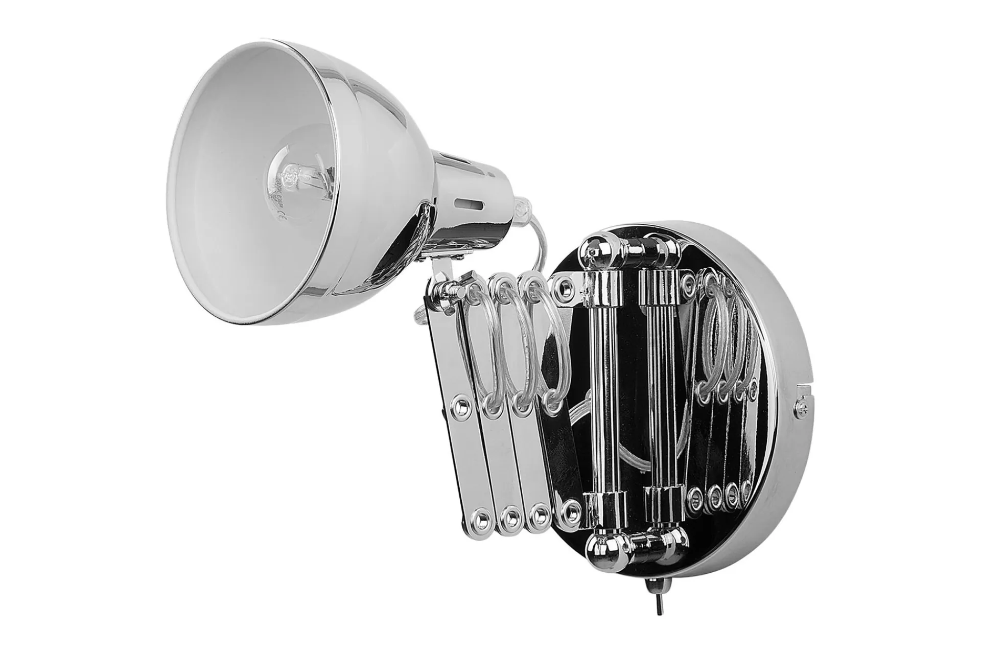 Nattbordslampe|Soveromslampe-Harrington Vegglampe 33 cm Sølv