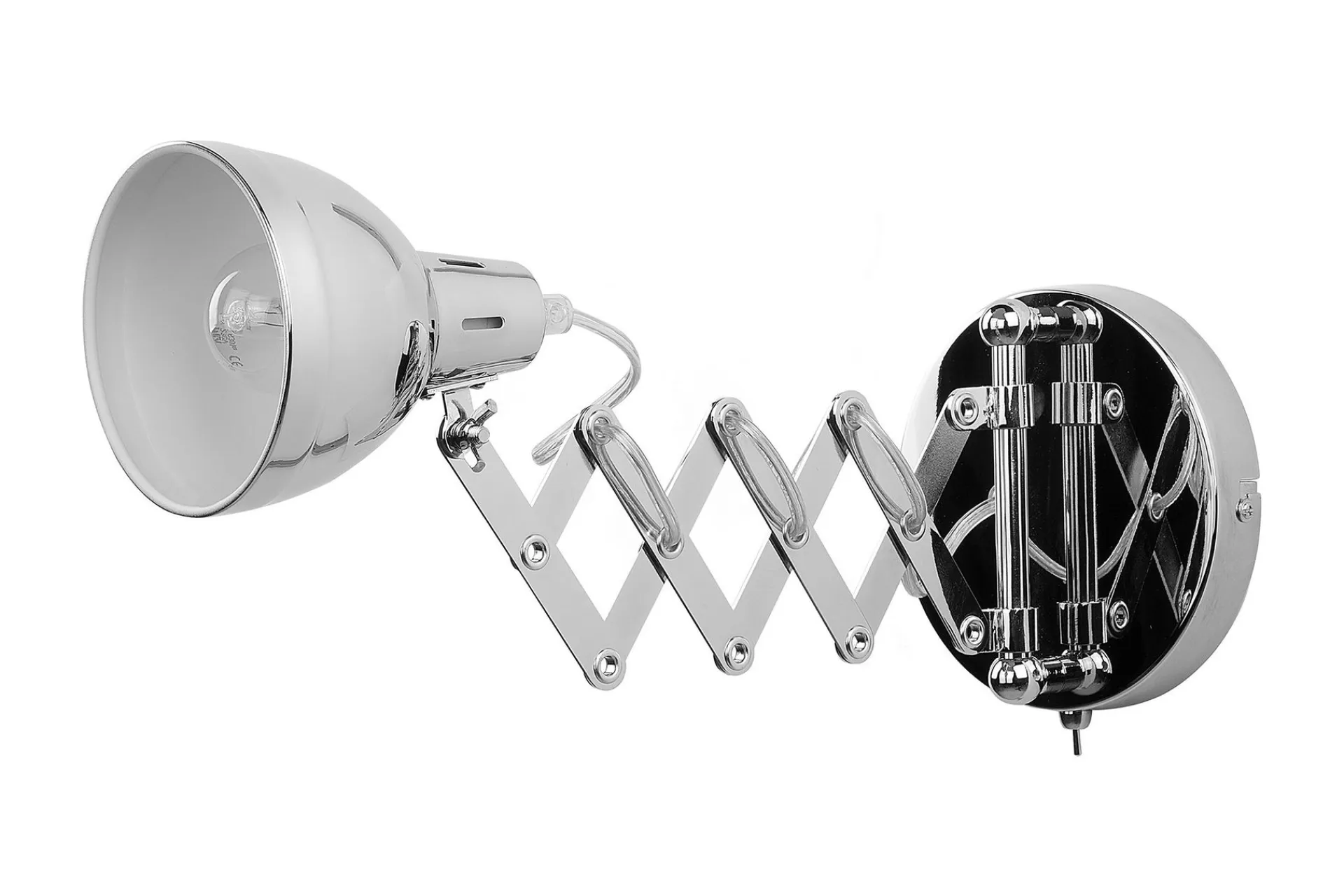 Nattbordslampe|Soveromslampe-Harrington Vegglampe 33 cm Sølv