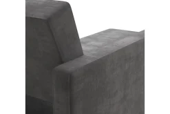 Dorel Home Velour Sofa & Fløyel Sofa-Hartford 3-sits Divansovesofa Grå