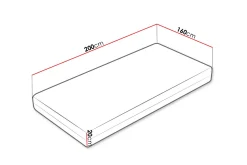 Madrasser-Hartsville Hard Madrass 160x200 cm Hvit