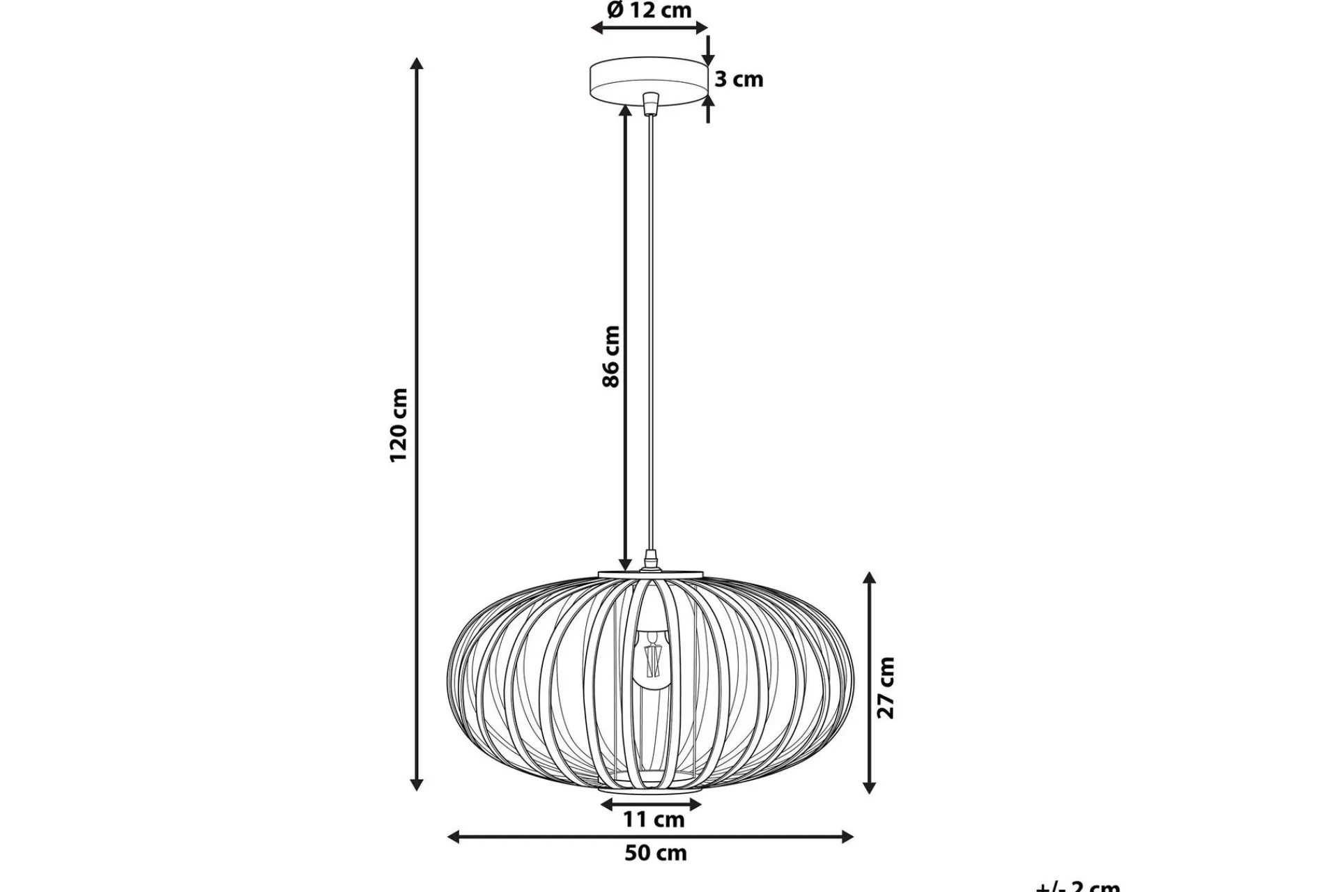 Havelen Ceiling Taklampe Oval