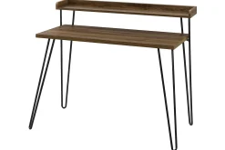 Dorel Home Haven Skrivebord 114 cm med Oppbevaringshylle /Svart