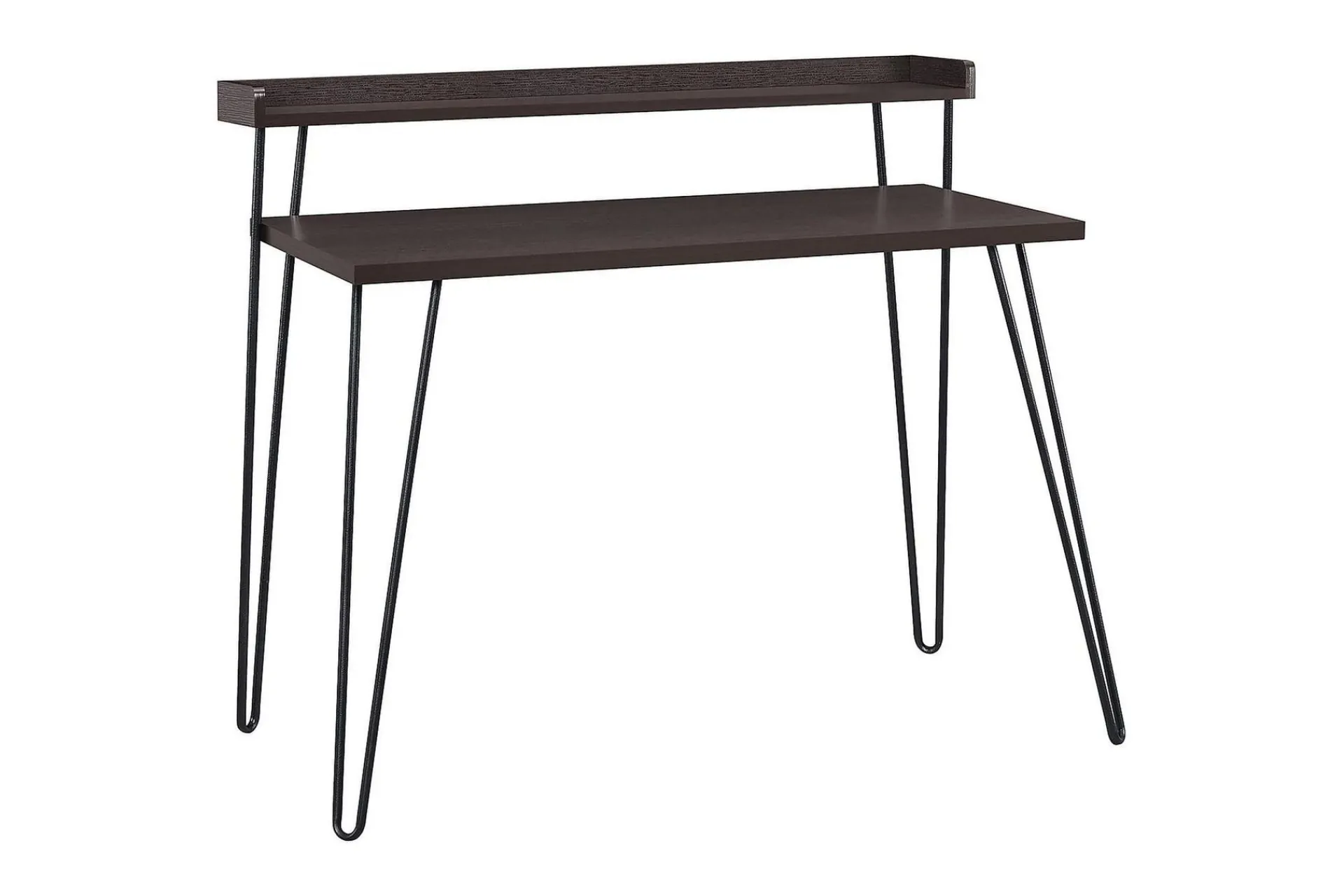 Dorel Home Haven Skrivebord 114 cm med Oppbevaringshylle /Svart