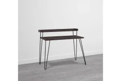 Dorel Home Haven Skrivebord 114 cm med Oppbevaringshylle /Svart