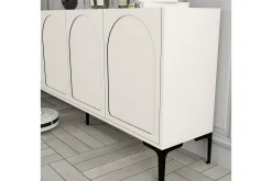 Gangbord|Avlastningsbord-Hazim Konsollbord 180 cm Cream,Svart
