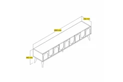 Hazim TV-benk 180 cm