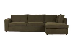 Hjørnesofa-Hearness 3-seters Sofa med Sjeselong Høyre Varmgrå