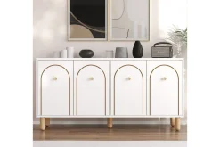 Gangbord|Avlastningsbord-Hearst Konsollbord 150 cm Hvit