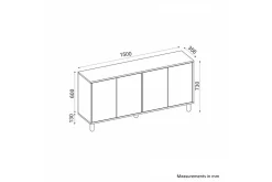 Gangbord|Avlastningsbord-Hearst Konsollbord 150 cm Hvit