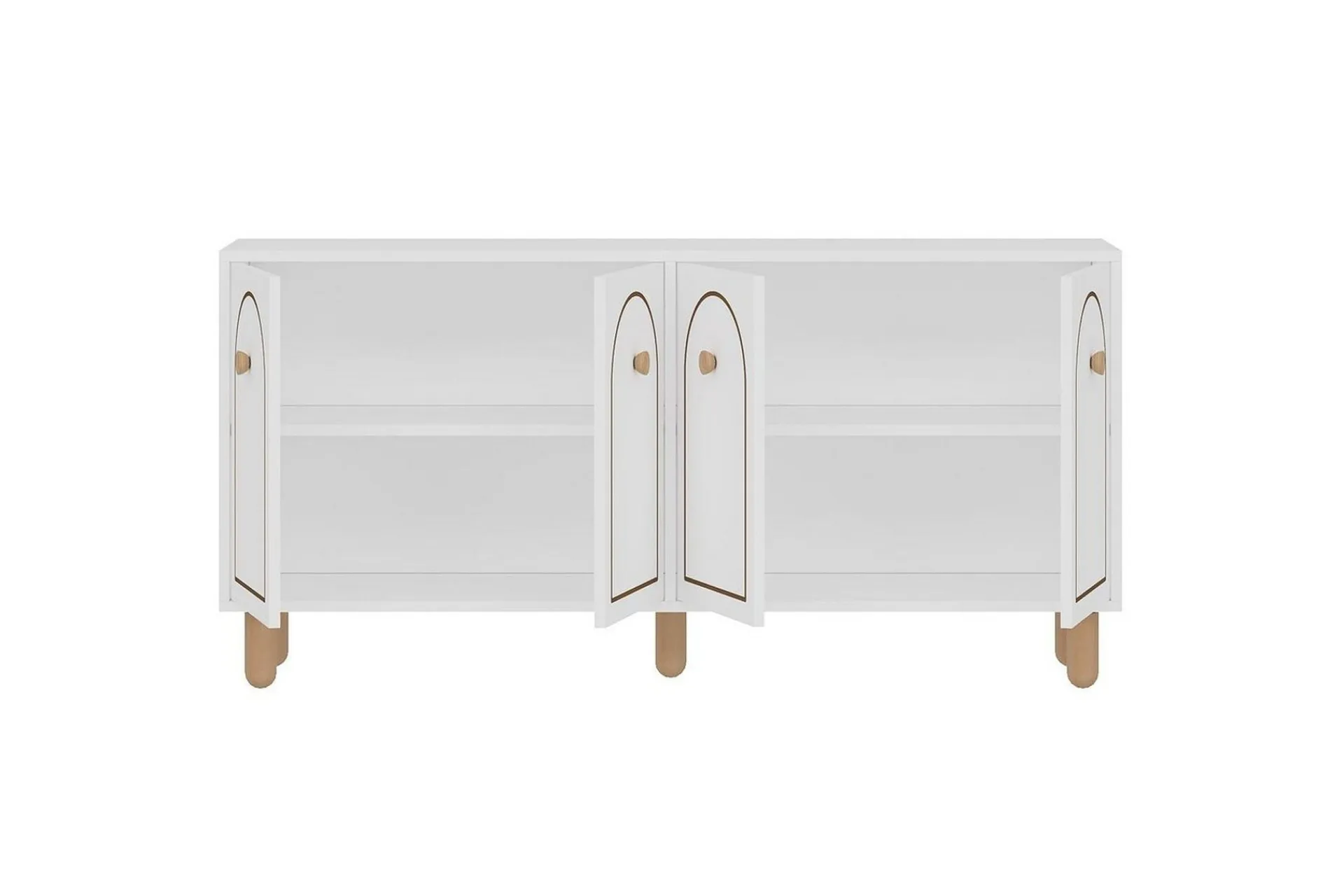 Gangbord|Avlastningsbord-Hearst Konsollbord 150 cm Hvit
