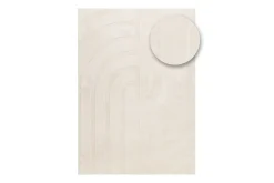 KM Home Skinn & Pelstepper|Sitteputer-Heaven Trend Maskinvevd teppe 200x290 cm Beige
