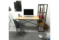 Hejde Skrivebord 160 cm med Oppbevaringshyller