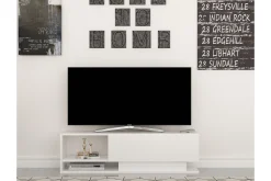 Tv-Benk & Mediabenk-Hejde TV-Benk 120 cm Hvit