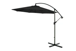 Hillerstorp Parasoller-Hengeparasoll 300 cm Svart/Hvit