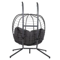 Hengestoler-Hengestol HOME4YOU Finse 2-seter 142x106x194 cm mørkegrå