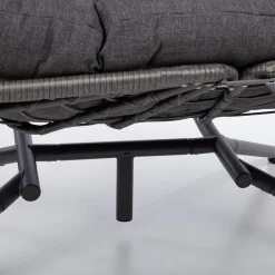 Hengestoler-Hengestol HOME4YOU Finse 2-seter 142x106x194 cm mørkegrå