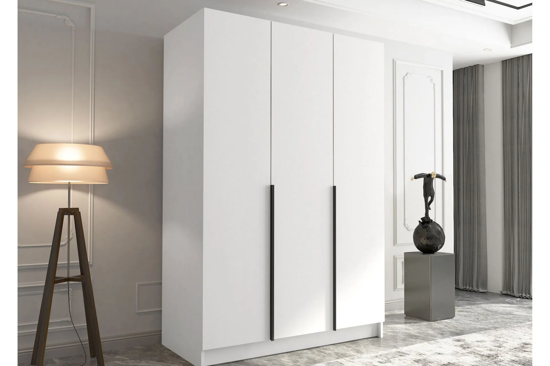 Garderober & Garderobesystem-Herrljunga Garderobe 150 cm Hvit,Svart