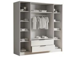Garderober & Garderobesystem-Herrljunga Garderob 200x215 cm med Skuffer Brown/Black