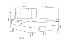 Drömvik Kontinentalsenger|Komplett Sengepakke-Hilton High Komplett Sengpakke 180x200 cm Beige