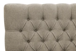 Berg & Strand Kontinentalsenger|Komplett Sengepakke-Hilton Lyx komplett sengpakke 180x200 cm kontinentalseng med knappepolstret sengegavl i chenille Brun