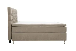 Berg & Strand Kontinentalsenger|Komplett Sengepakke-Hilton Lyx komplett sengpakke 180x200 cm kontinentalseng med knappepolstret sengegavl i chenille Brun