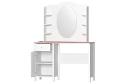 Sminkebord & Toalettbord-Hilts Sminkebord 110x52 cm Hvit,Lyserød