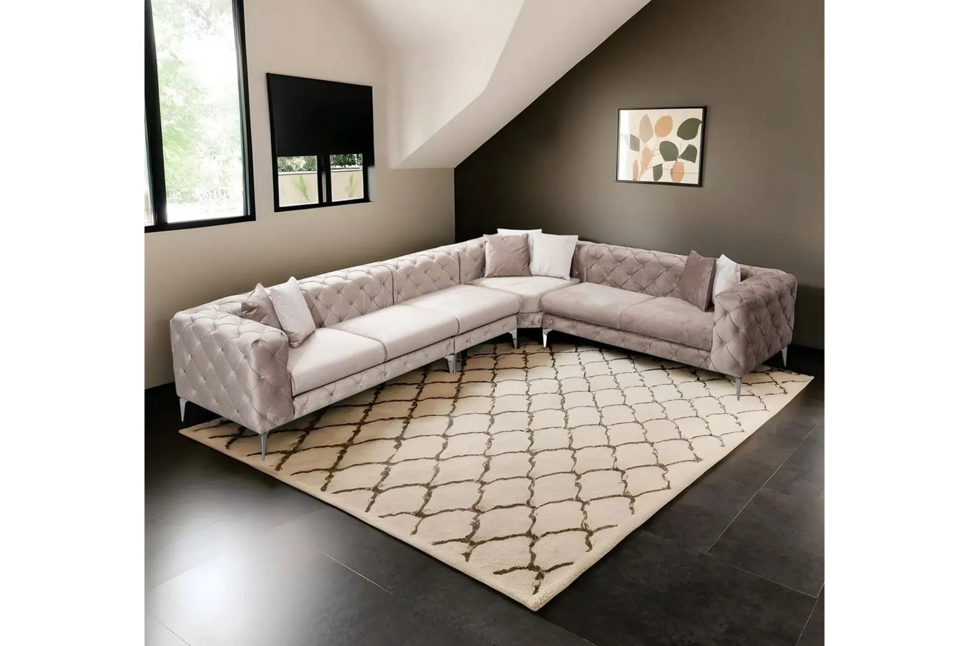 Hjørnesofa-Hjørnesofa Beachport Beige