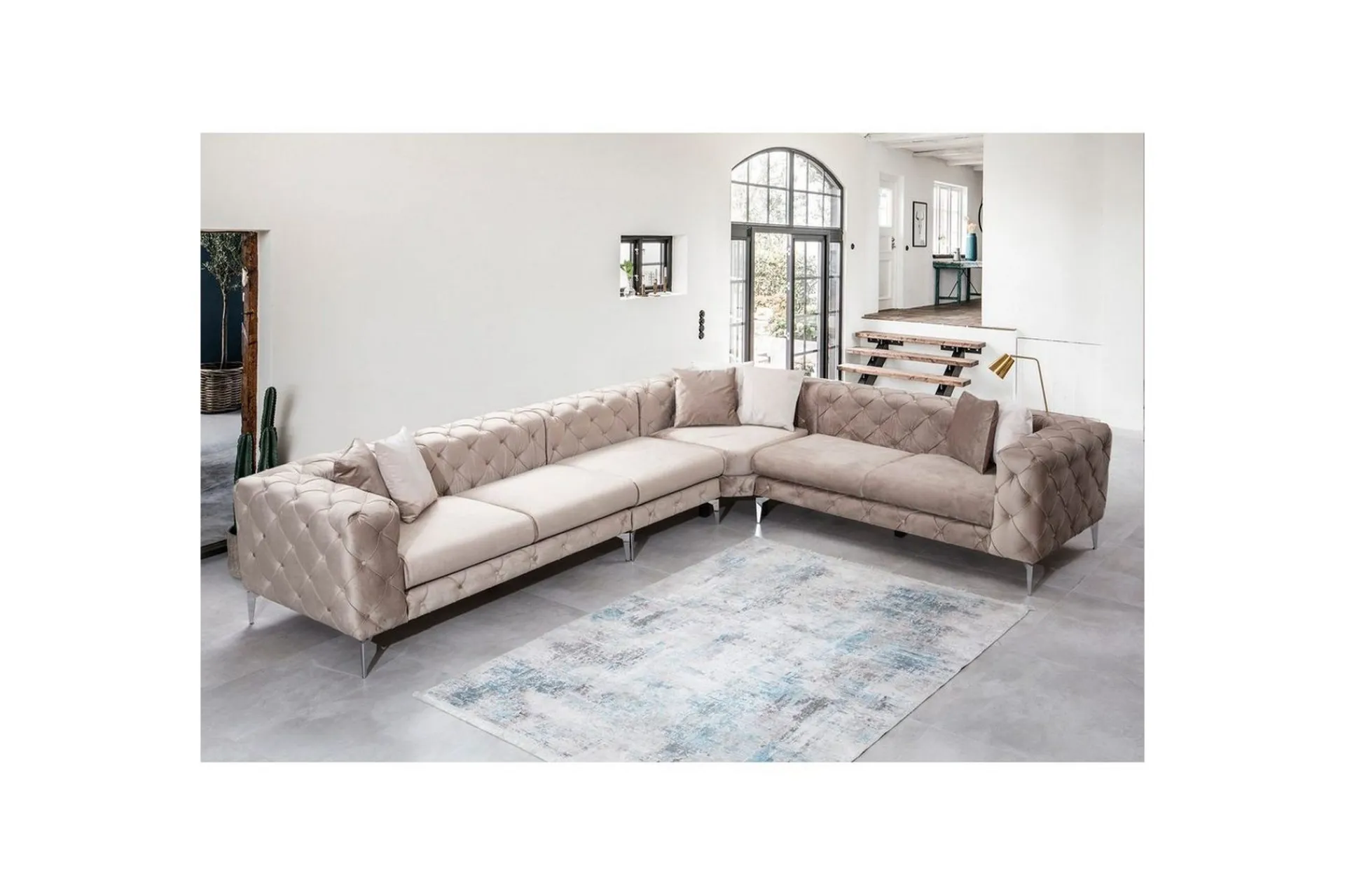Hjørnesofa-Hjørnesofa Beachport Beige