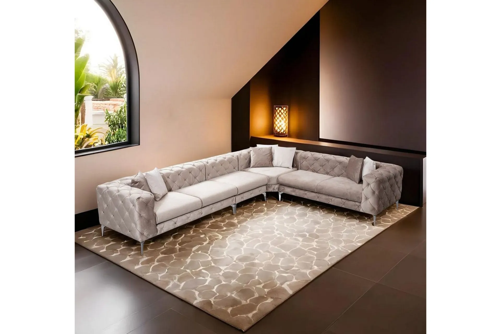 Hjørnesofa-Hjørnesofa Beachport Beige
