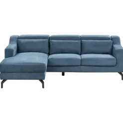 Hjørnesofa-Hjørnesofa Glosli Svart,Blå
