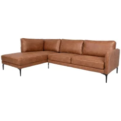 Hjørnesofa-Hjørnesofa HOME4YOU Sofia Venstre hjørne brun