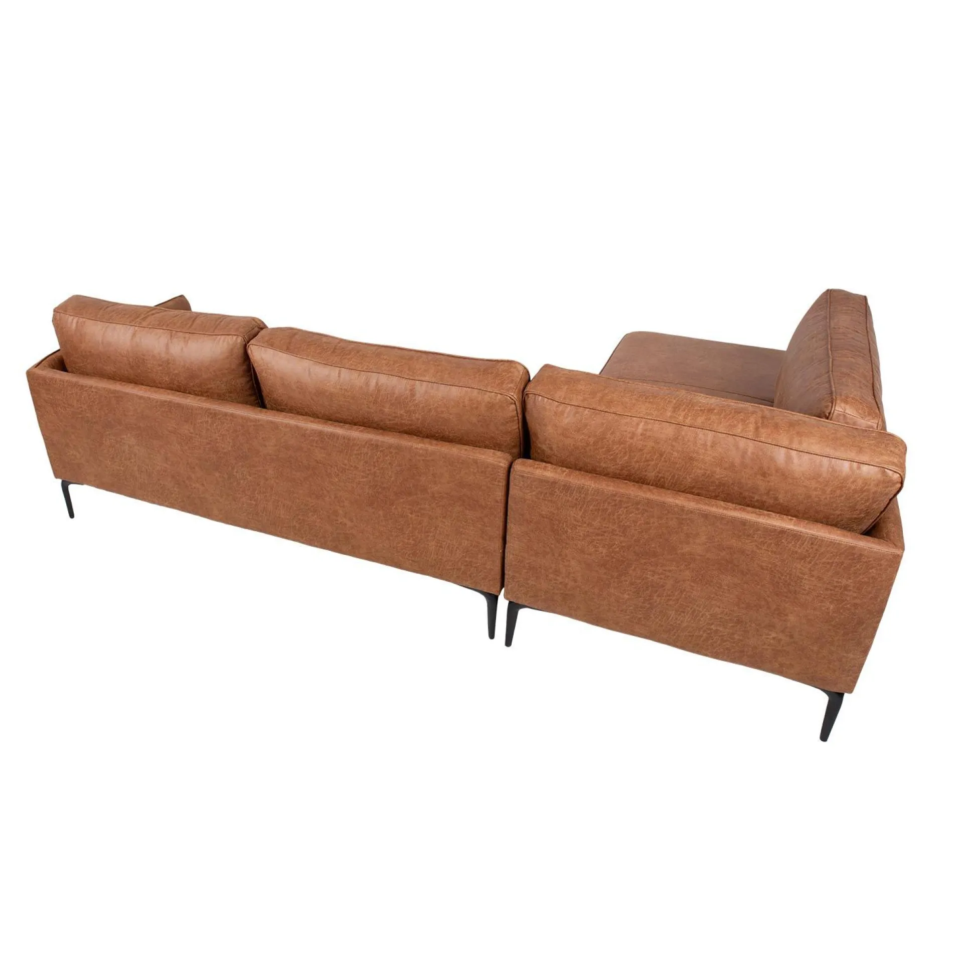 Hjørnesofa-Hjørnesofa HOME4YOU Sofia Venstre hjørne brun