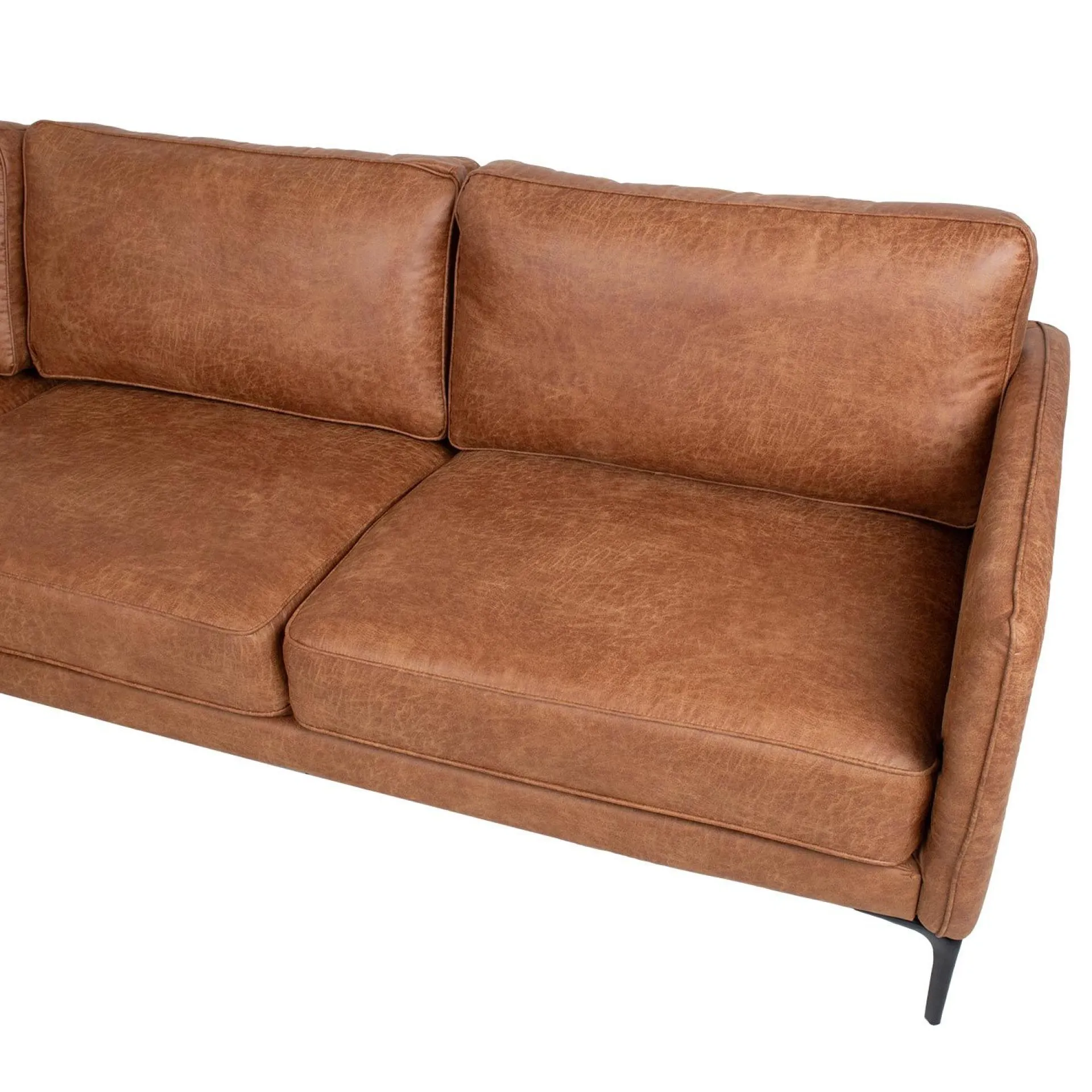 Hjørnesofa-Hjørnesofa HOME4YOU Sofia Venstre hjørne brun