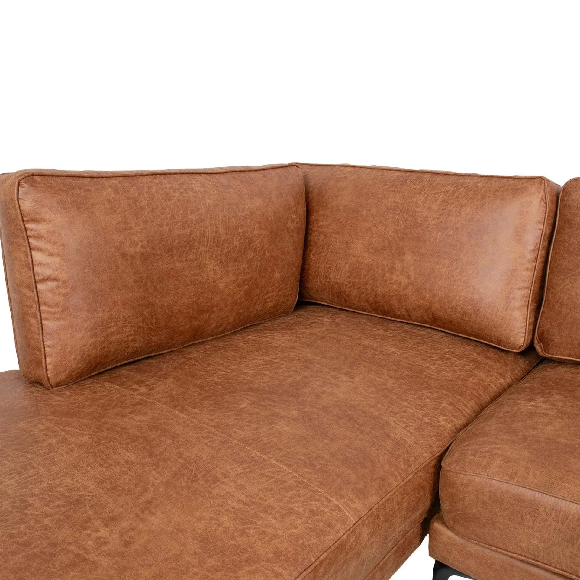 Hjørnesofa-Hjørnesofa HOME4YOU Sofia Venstre hjørne brun