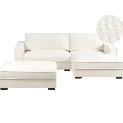 Hjørnesofa med fotskammel Renders