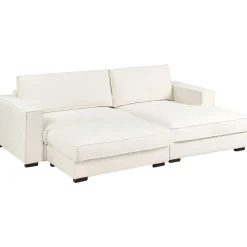 Hjørnesofa med fotskammel Renders
