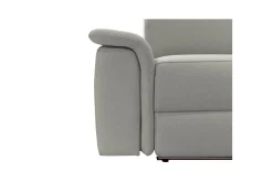 Loft24 Hjørnesofa 3-seter Pareli Grå, Sunday Stoff, Høyre Elektrisk Recliner