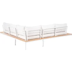 Hjørnesofa utendørs med bord 5-seter Positano