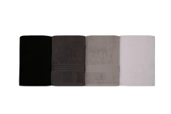 Håndklær Og Badehåndkle|Morgenkåpe & Badekåpe-Hobby Badehåndkle 70x140 cm 4-pk Hvit/Grå/Mørkegrå/Svart