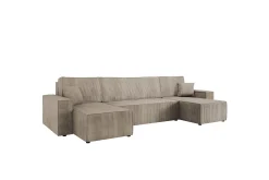 U-Sofa-Hobson Sofa Dobbel sjeselong 4-seter Beige